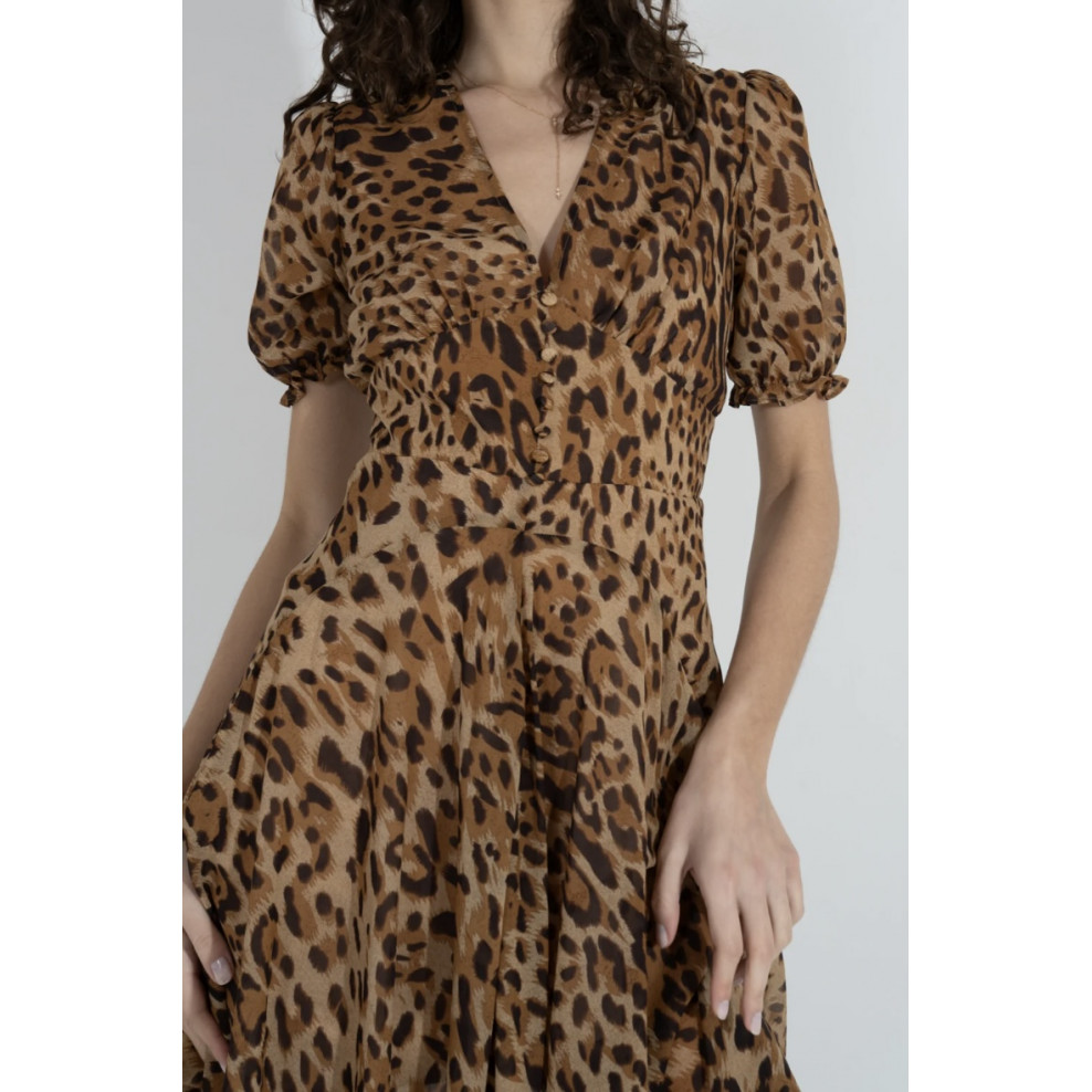 Robe shops fluide leopard